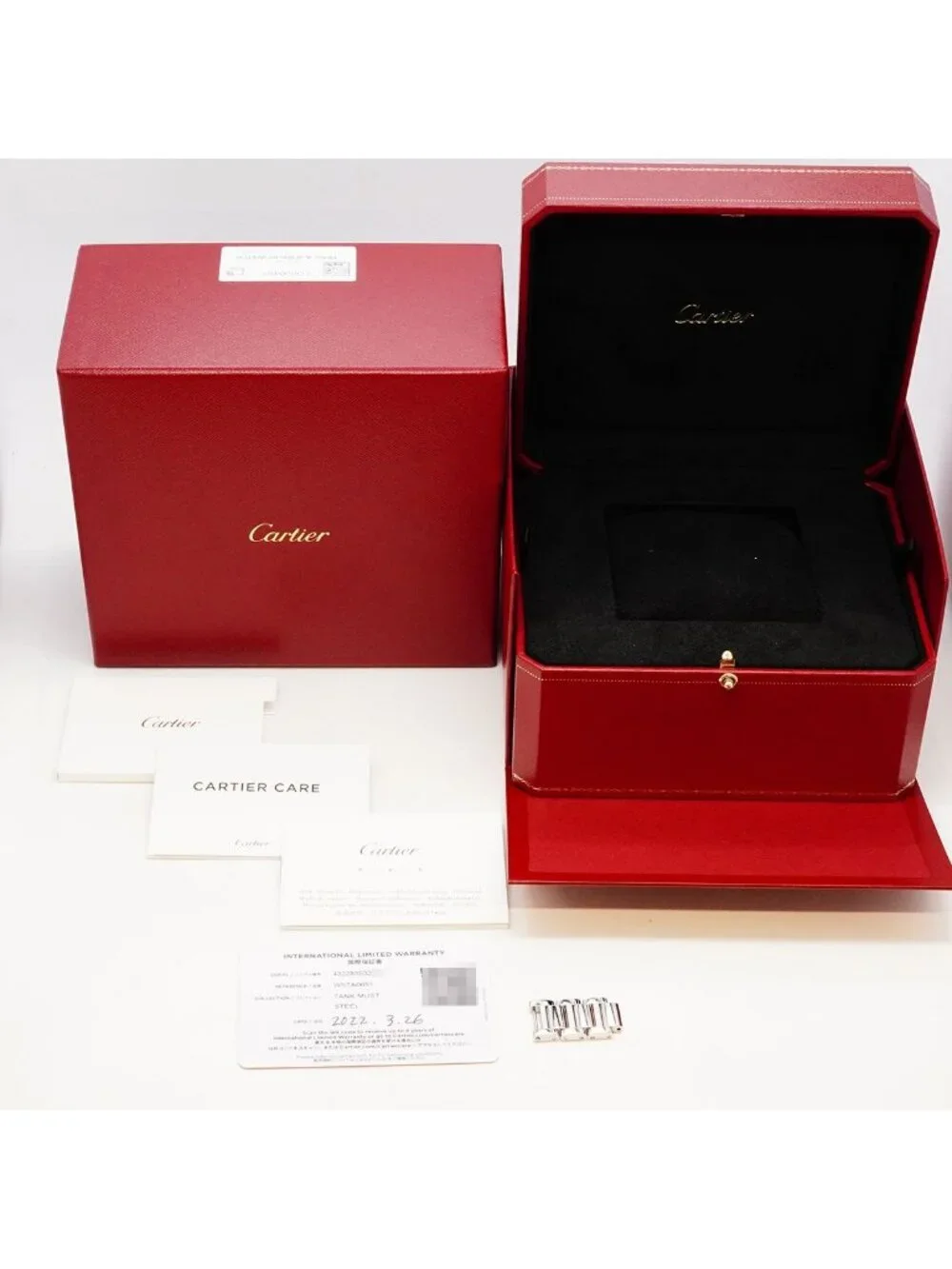 Cartier Tank Must SM Wsta Silver Dial Watch